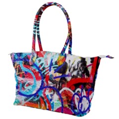 Crazy Grafitti Canvas Shoulder Bag by essentialimage