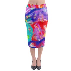 Crazy Graffiti Midi Pencil Skirt by essentialimage