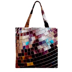 Disco Ball Zipper Grocery Tote Bag by essentialimage