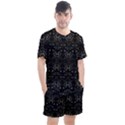 Fancy Ethnic Print Men s Mesh Tee and Shorts Set View1