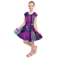 Fairytale Forest Kids  Short Sleeve Dress by augustinet
