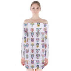 Female Reproductive System  Long Sleeve Off Shoulder Dress