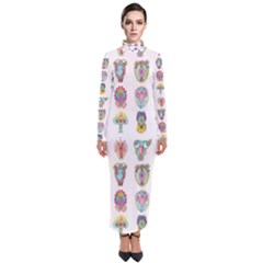 Female Reproductive System  Turtleneck Maxi Dress by ArtByAng