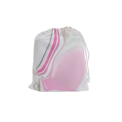 Modern Pink Drawstring Pouch (medium) by Sparkle