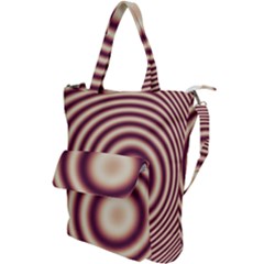 Strips Hole Shoulder Tote Bag by Sparkle