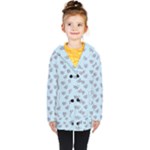 Zodiac Bat Pink Blue Kids  Double Breasted Button Coat