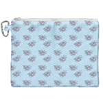 Zodiac Bat Pink Blue Canvas Cosmetic Bag (XXL)