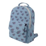 Zodiac Bat Pink Blue Flap Pocket Backpack (Large)