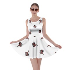 Ugly Monster Fish Drawing Skater Dress by dflcprintsclothing