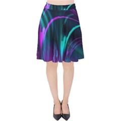 Drunk Vision Velvet High Waist Skirt by MRNStudios