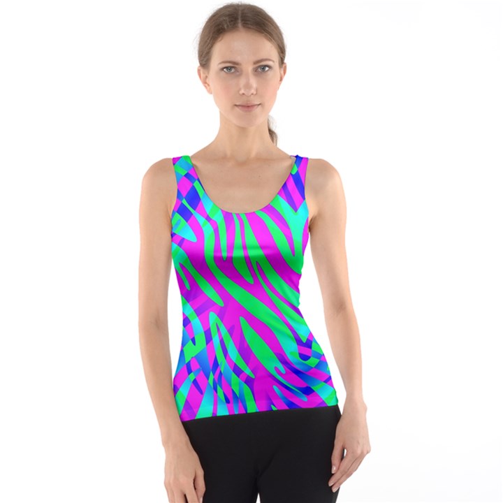 Wild And Crazy Zebra Tank Top