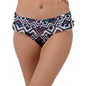 Boho Geometric Frill Bikini Bottom View1