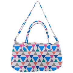 Multicolor Triangle Removal Strap Handbag by tmsartbazaar