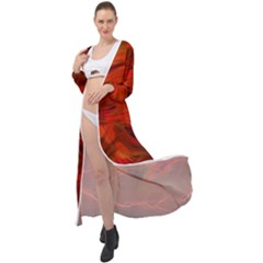 Fire Lion Flame Light Mystical Maxi Chiffon Beach Wrap