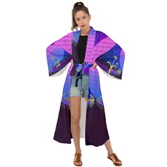 Blue Club Maxi Kimono by Mariart