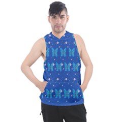 Glitter Butterfly Men s Sleeveless Hoodie by Sparkle