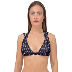 Galaxy Cats Double Strap Halter Bikini Top by Sparkle