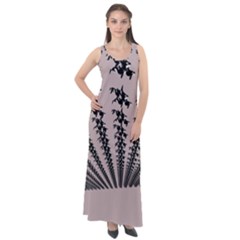 3dfishes Sleeveless Velour Maxi Dress by Sparkle