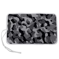 Grey And Black Camouflage Pattern Pen Storage Case (s) by SpinnyChairDesigns