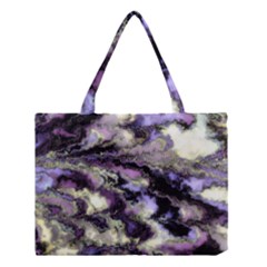Purple Yellow Marble Medium Tote Bag by ibelieveimages