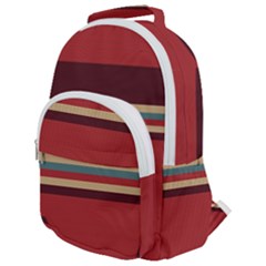 Retro Aesthetic Rounded Multi Pocket Backpack