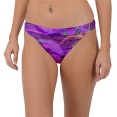 Infinity Painting Purple Band Bikini Bottom by DinkovaArt