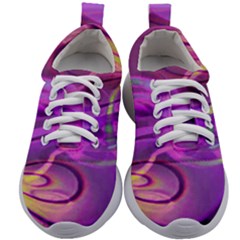 Infinity Painting Purple Kids Athletic Shoes by DinkovaArt