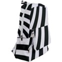 Black and White Zebra Stripes Pattern Travelers  Backpack View2