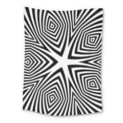 Abstract Zebra Stripes Pattern Medium Tapestry by SpinnyChairDesigns