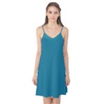 Mosaic Blue Pantone Solid Color Camis Nightgown