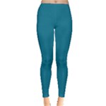 Mosaic Blue Pantone Solid Color Inside Out Leggings