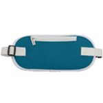 Mosaic Blue Pantone Solid Color Rounded Waist Pouch