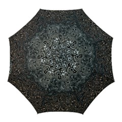 Urban Camouflage Black Grey Brown Golf Umbrellas by SpinnyChairDesigns