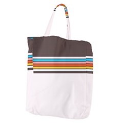 Vintage Stripes Giant Grocery Tote by tmsartbazaar