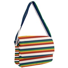 Rainbow Stripes Courier Bag by tmsartbazaar