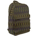 Olive Green and Blue Ikat Pattern Classic Backpack View2