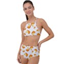 Orange Goldfish Pattern High Waist Tankini Set View1