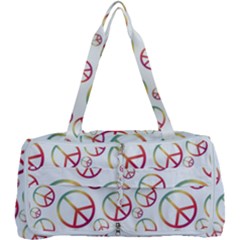 Colorful Rainbow Peace Symbols Multi Function Bag by SpinnyChairDesigns