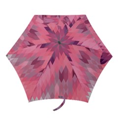 Pink Purple Diamond Pattern Mini Folding Umbrellas by SpinnyChairDesigns