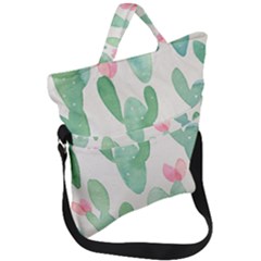 Photography-backdrops-for-baby-pictures-cactus-photo-studio-background-for-birthday-shower-xt-5654 Fold Over Handle Tote Bag by Sobalvarro