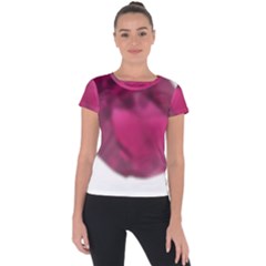 Fun Fuschia Short Sleeve Sports Top  by Janetaudreywilson