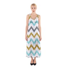 Chevron  Sleeveless Maxi Dress by Sobalvarro