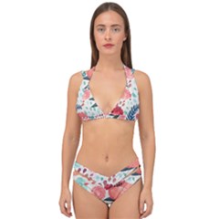 Floral  Double Strap Halter Bikini Set by Sobalvarro