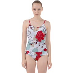 Floral Pattern  Cut Out Top Tankini Set by Sobalvarro