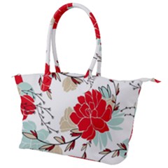 Floral Pattern  Canvas Shoulder Bag by Sobalvarro