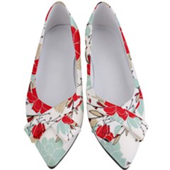 Floral Pattern  Women s Bow Heels by Sobalvarro