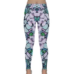 Paradise Flowers In Paradise Colors Classic Yoga Leggings by pepitasart