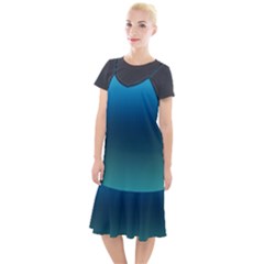 Blue Teal Green Gradient Ombre Colors Camis Fishtail Dress by SpinnyChairDesigns