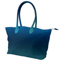 Blue Teal Green Gradient Ombre Colors Canvas Shoulder Bag by SpinnyChairDesigns