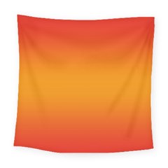 Red Orange Gradient Ombre Colored Square Tapestry (large) by SpinnyChairDesigns